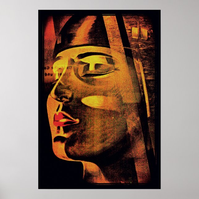 METROPOS av Fritz Lang German Sci Fi Old Movie Poster (Framsidan)