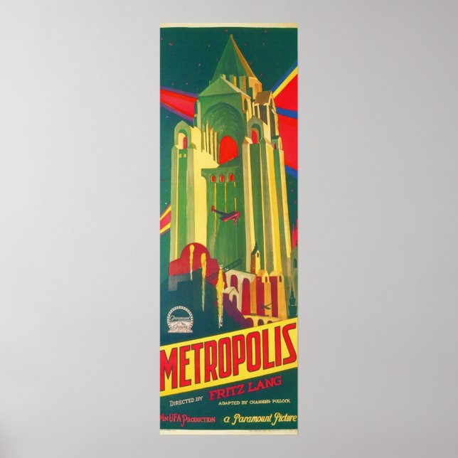 METROPOS Directed by Fritz Lang 1927 Hollywood S Poster (Framsidan)