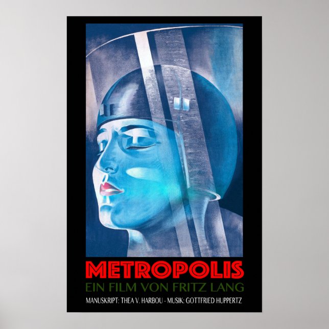 METROPOS Ein Film Von Fritz Lang Old German Film Poster (Framsidan)