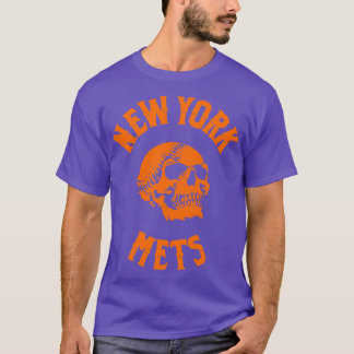 Mets Baseball Skull T Shirt