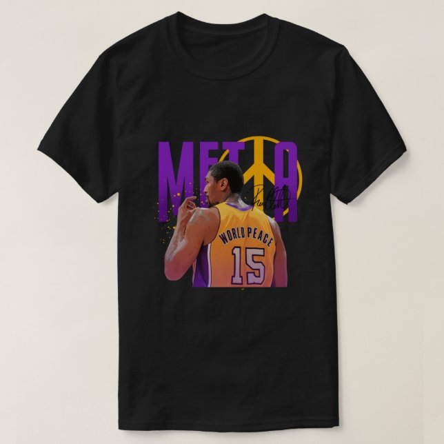 Metta World Peace T Shirt (Design framsida)