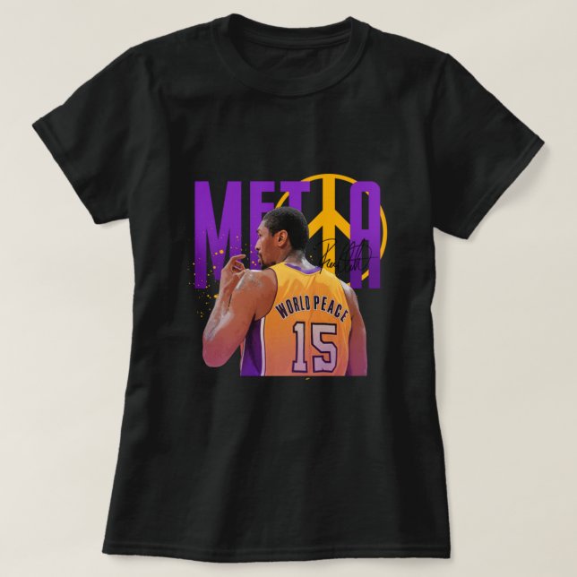 Metta World Peace   T Shirt (Design framsida)