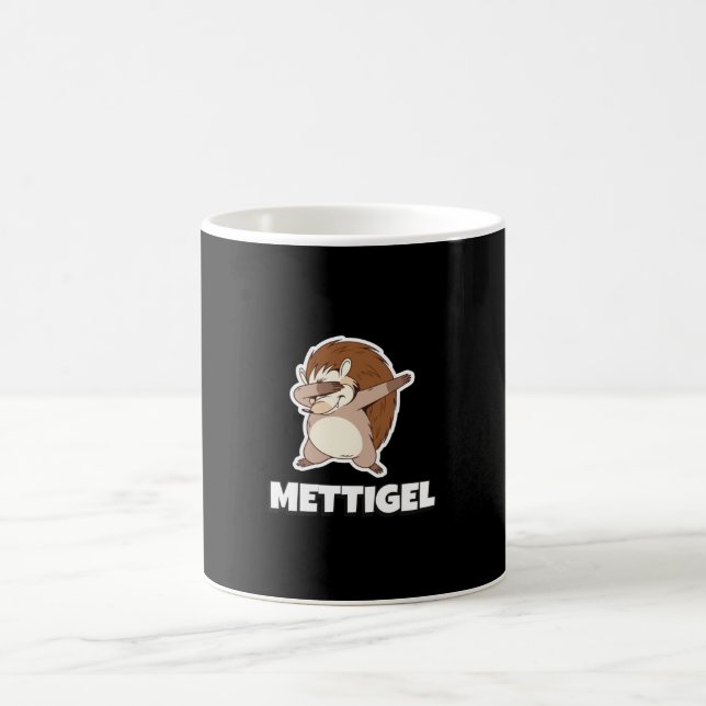 Mettigel Funny Mett Hedgehog say T-Shirt Kaffemugg (Center)