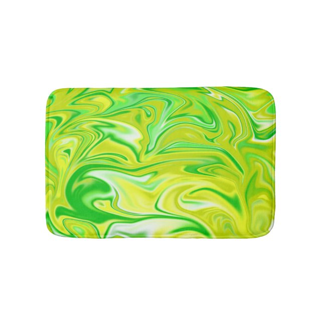 "Mety Dream: The Soft Swirls of Grönt Marble" Badrumsmatta (Framsidan)