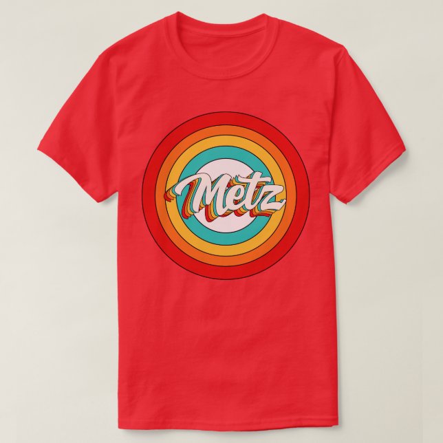Metz Circle Metz Namn Shirt Vintage T (Design framsida)