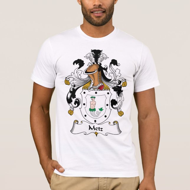 Metz familjvapensköld tee shirt (Framsida)
