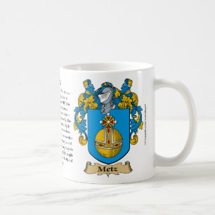 Metz familjvapensköld (vapensköld) däribland ha kaffemugg