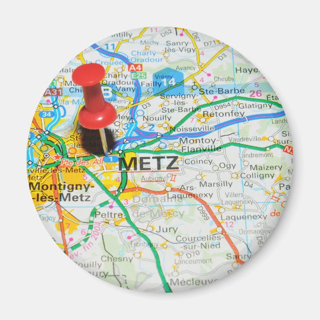 Metz, Frankrike Magnet (Framsidan)