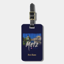 Metz Grand Est Frankrike vid Nattens vintage Souve