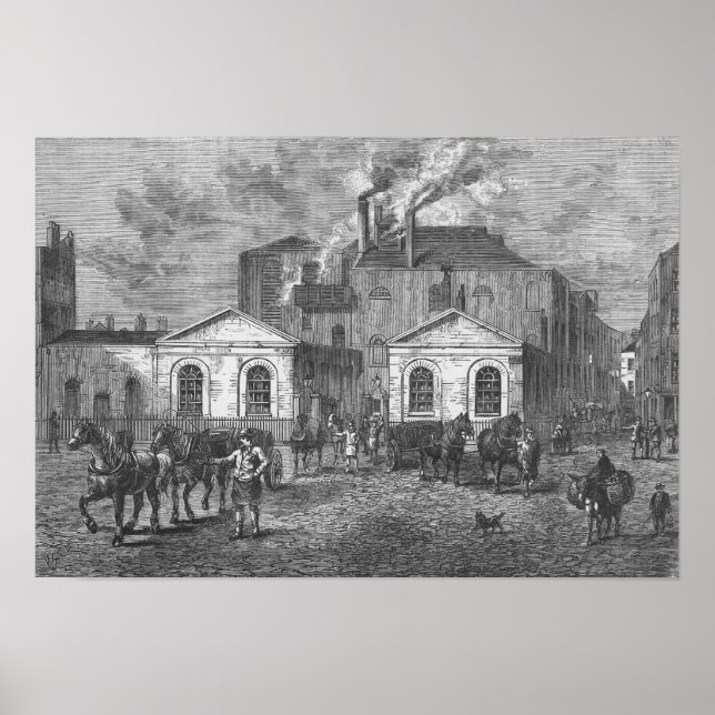 Meux's Brewery, 1830 Poster (Framsidan)