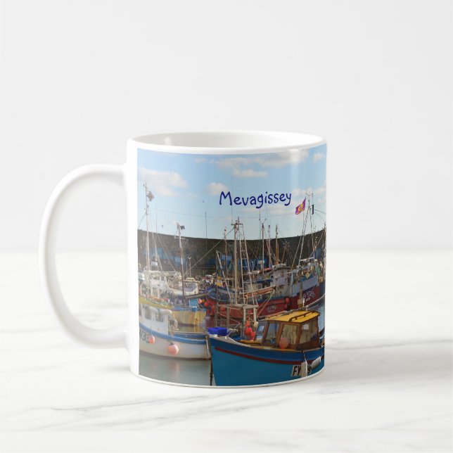 Mevagissey Cornwall England Kaffemugg (Vänster)