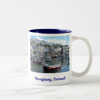 Mevagissey Cornwall, England Två-Tonad Mugg