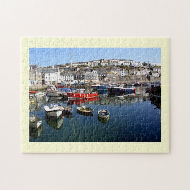 Mevagissey hamn pussel (Horisontell)