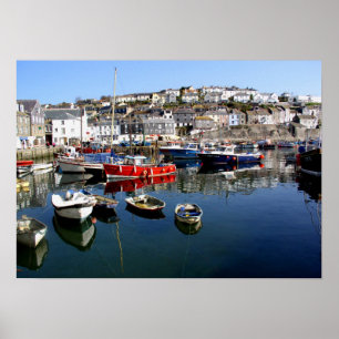 Mevagissey Harbor Poster
