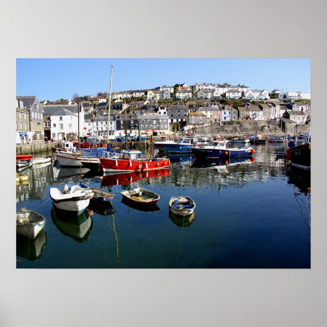 Mevagissey Harbor Poster (Framsidan)