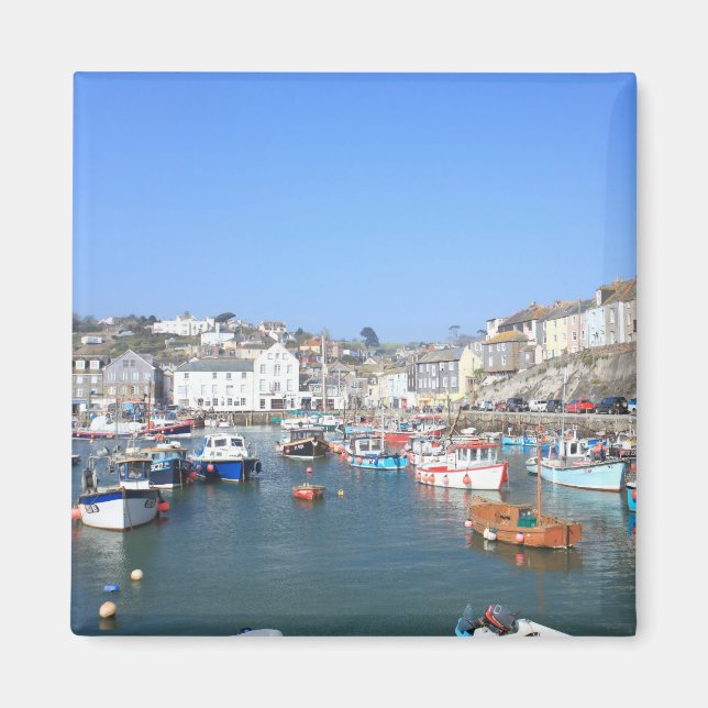 Mevagissey i Cornwall Magnet (Framsidan)