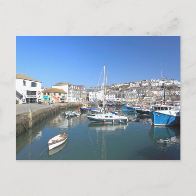 Mevagissey i Cornwall Vykort (Framsida)