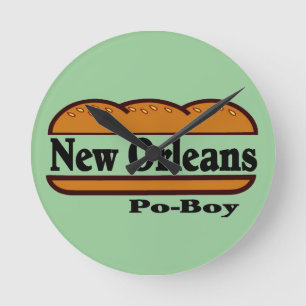 Mew Orleans Po Boy Rund Klocka