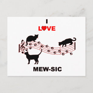 Mew-sic Vykort