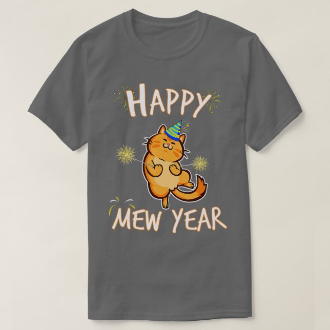 Mew Year 2021 Lusnykatten Nyårsafton Party T Shirt (Design framsida)