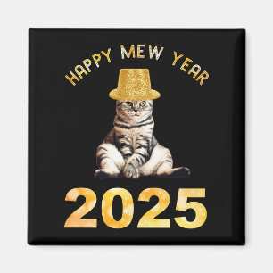 Mew Year 2025 i lycklig Magnet