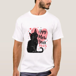 Mew Year 2025 Lusnyårsafton i lycklig 2025 T Shirt