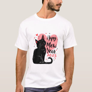 Mew Year 2025 Lusnyårsafton i lycklig 2025 T Shirt