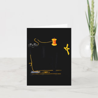 Mewing Machine Funny Quilting Craft Lover Quilter Kort