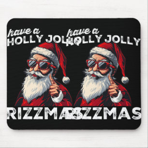 Mewing Santa Mew Funny Santa Meme Rizz Rizzmas Chr Musmatta