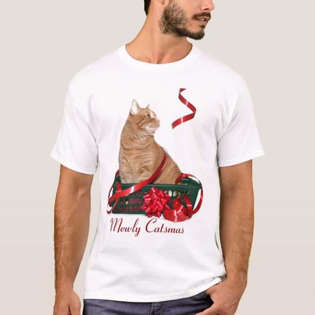Mewly Catsmas T-shirt (Framsida)