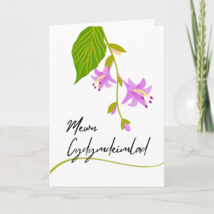 Mewn Cydymdeimlad Sympathy in Welsh with Hostas Kort