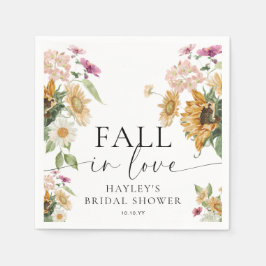 Mews Solros Höst Förälskad Bröllopsfest Pappersservett