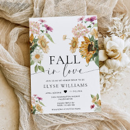 Mews solrosfall i höstMöhippan Kärlek Inbjudningar