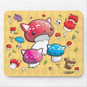 Mewshroom dekoration Mousepad Musmatta
