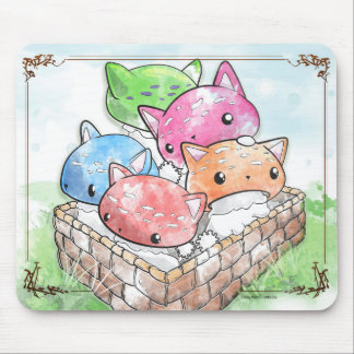 Mewshroom Mousepad plocka svamp den gulliga katten Musmatta