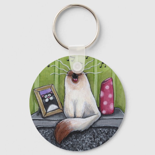 Mewsic Meowstro Keychain Nyckelring (Framsida)