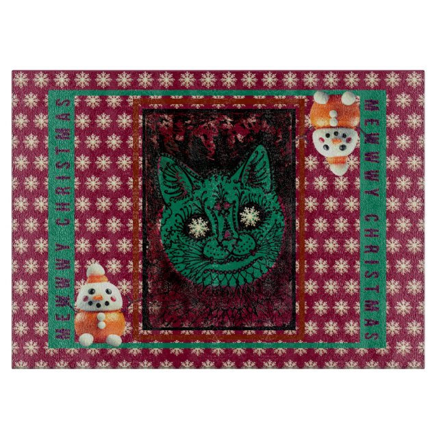 MEWWWWY CHRISTMAS-skärningspanel (Framsidan)