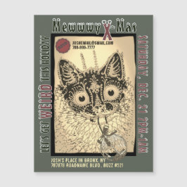 MEWWWY X-MAS magnetiskt inbjudan Magnetisk Inbjudningskort