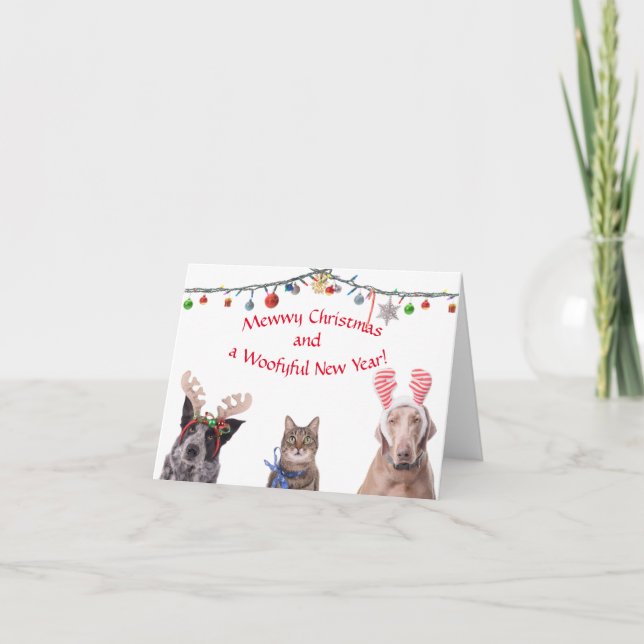 Mewwy Christmas Kort (Framsida)