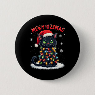 Mewy Rizzmas Funny Santa Cat Mewing Joke Rizz Jula Knapp