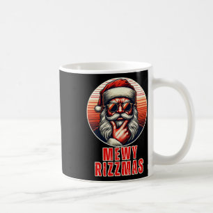 Mewy Rizzmas Funny Santa Mewing Joke Rizz Manar Ch Kaffemugg