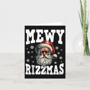 Mewy Rizzmas Kids Tonåringar Funny God jul Sant Kort