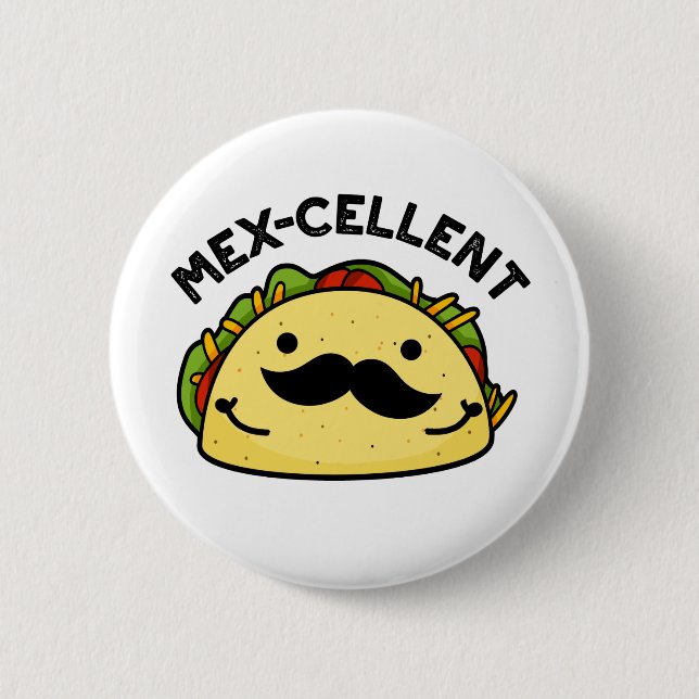 Mex-cellent Funny Excellent Taco Pun Knapp (Framsida)