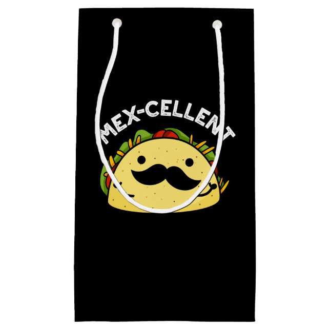 Mex-cellent Funny Excellent Taco Pun Mörk BG (Framsidan)
