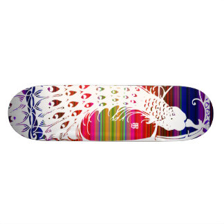 Mexi-Cali påfågel Old School Skateboard Bräda 18 Cm