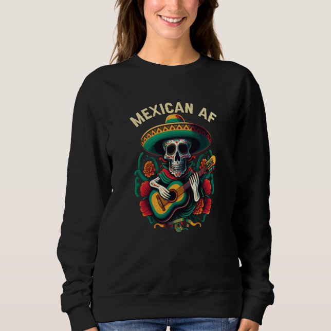 Mexican AF Mexico Pride Country Mexcellent T Shirt (Framsida)