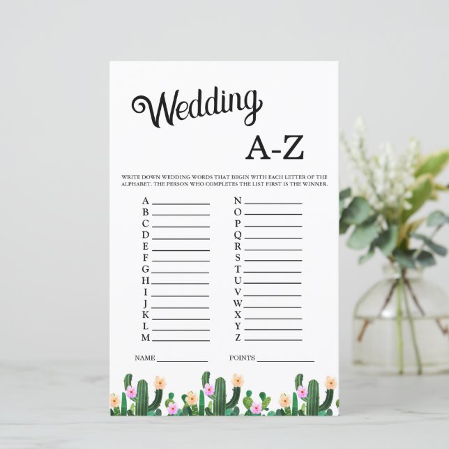 Mexican Cacti What is in Purse Bridal Shower Game (Stående Fram)