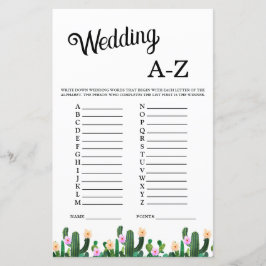 Mexican Cacti What is in Purse Bridal Shower Game