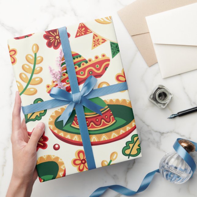 Mexican Cinco De Mayo Pattern  Presentpapper (Gifting)