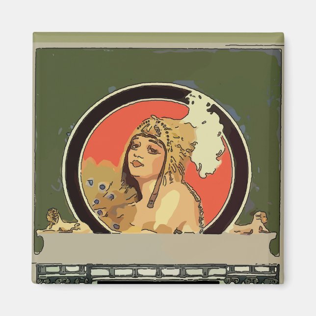 Mexican Cleopatra Tile add name Magnet (Framsidan)